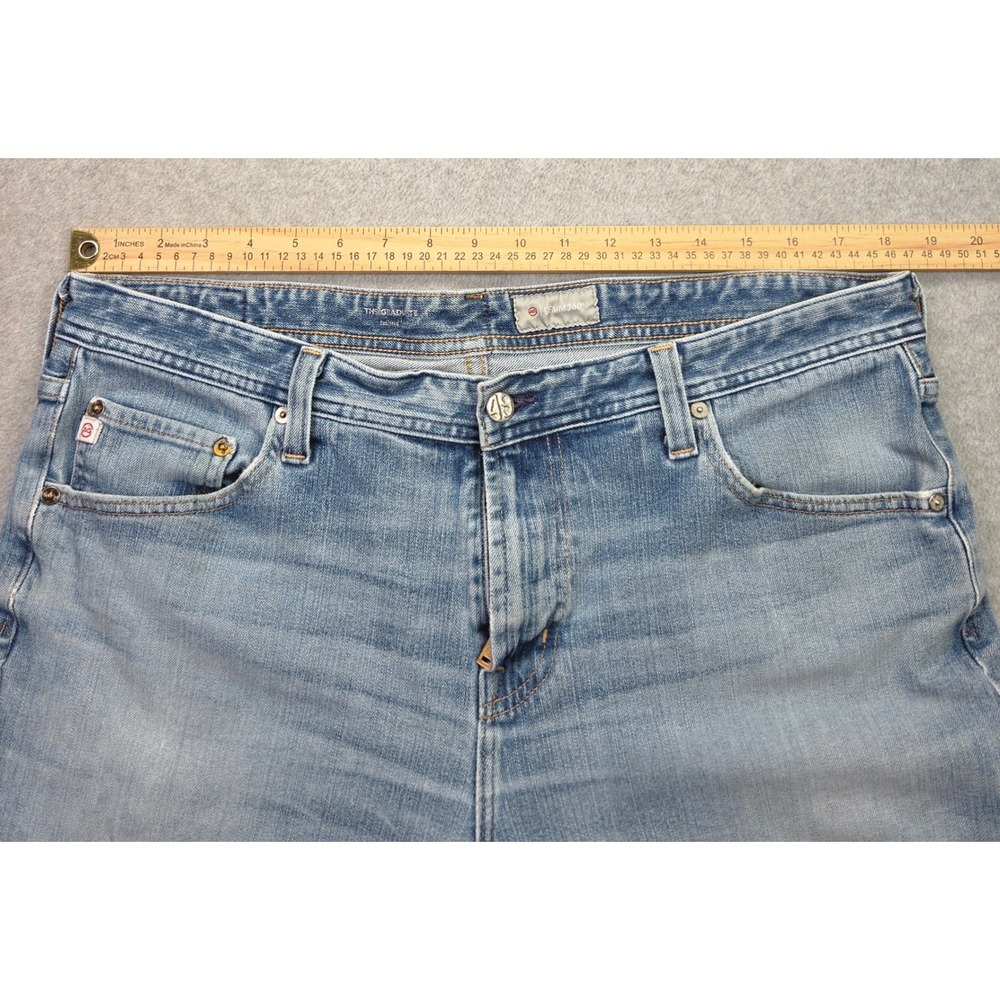AG Adriano Goldschmied Mens 38x26 Jeans The Graduate Blue 360 Stretch Denim - Picture 6 of 11